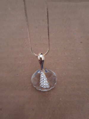SeaShell shaped Zircon Necklace - Image 3