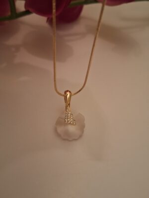 SeaShell shaped Zircon Necklace - Image 2